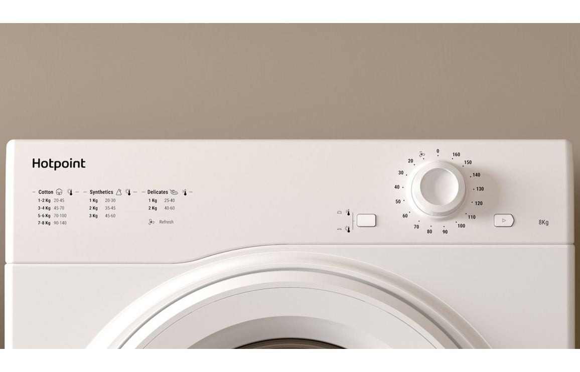 Hotpoint H1D 80 W UK F/S 8kg Venting Tumble Dryer - White