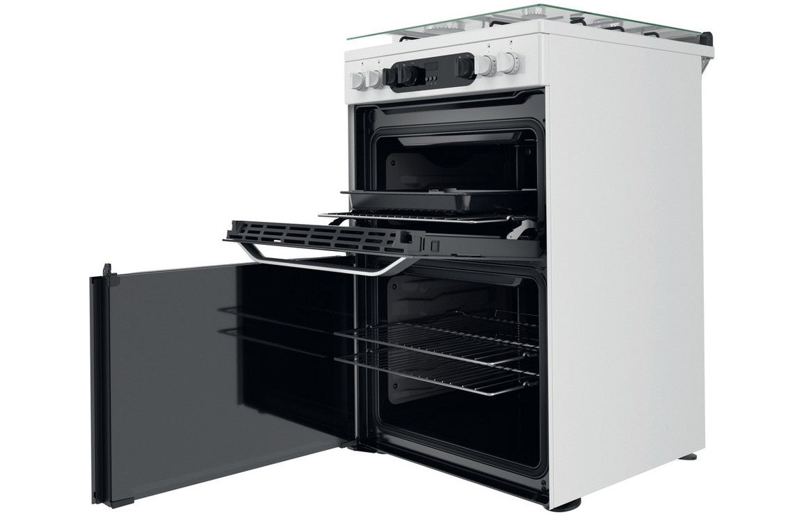 Hotpoint HDM67G9C2CW/UK Dual Fuel Cooker - White