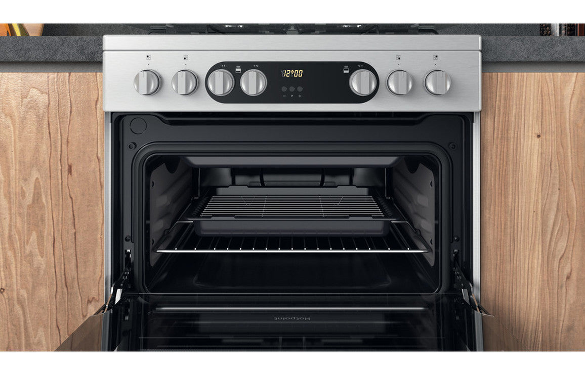 Hotpoint HDM67G9C2CX/U Dual Fuel Cooker - Stainless Steel
