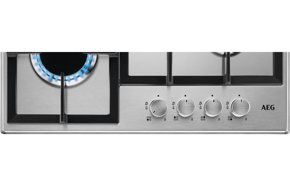 AEG HGB64200SM 60cm Gas Hob - Stainless Steel