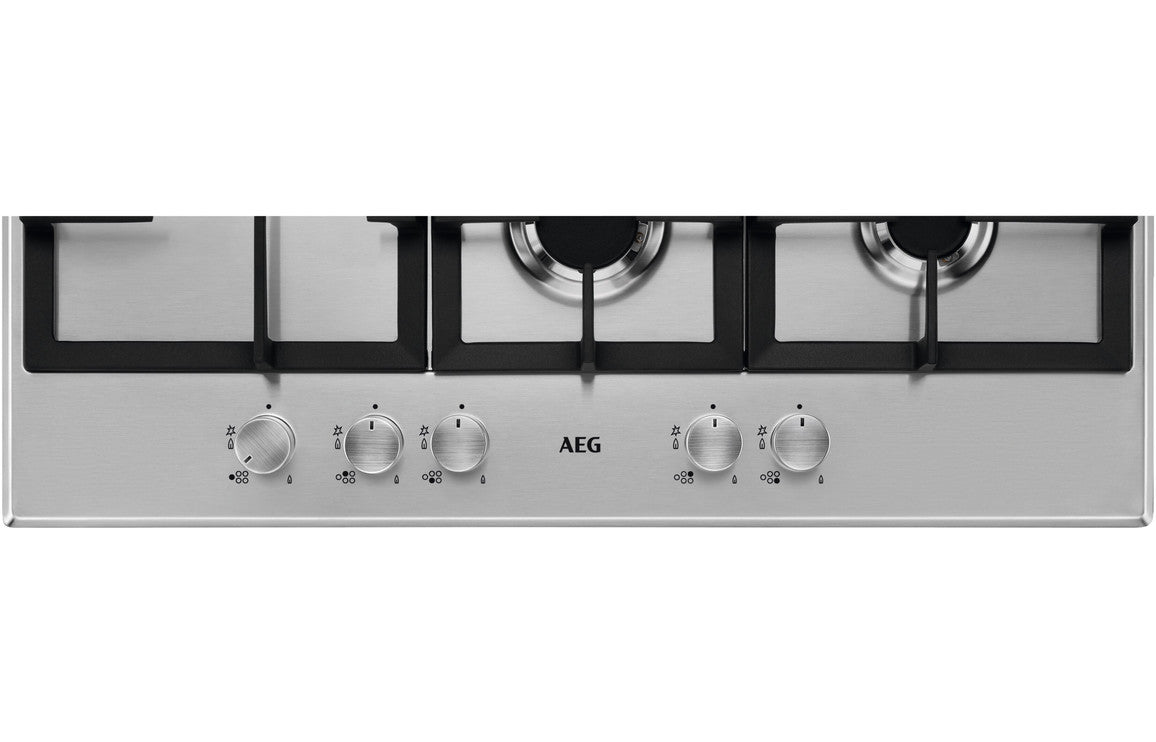 AEG HGB75500SM 75cm Gas Hob - Stainless Steel