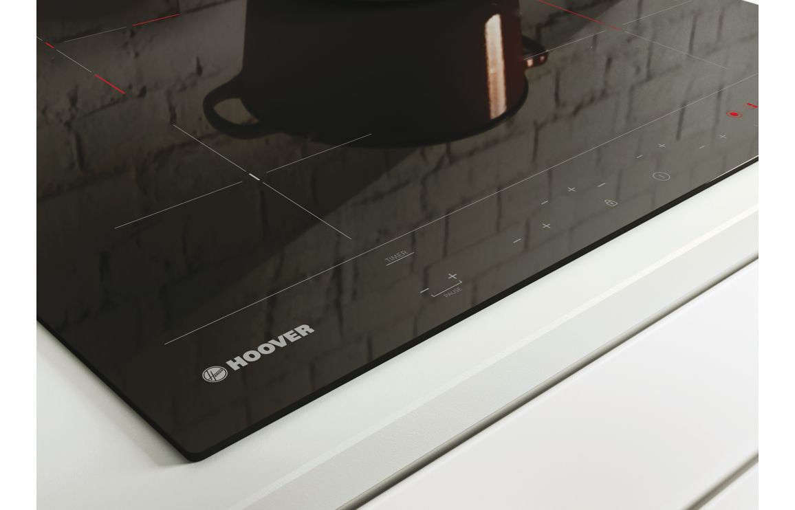 Hoover H300 HH64DBB3P 60cm Ceramic Hob - Black Glass