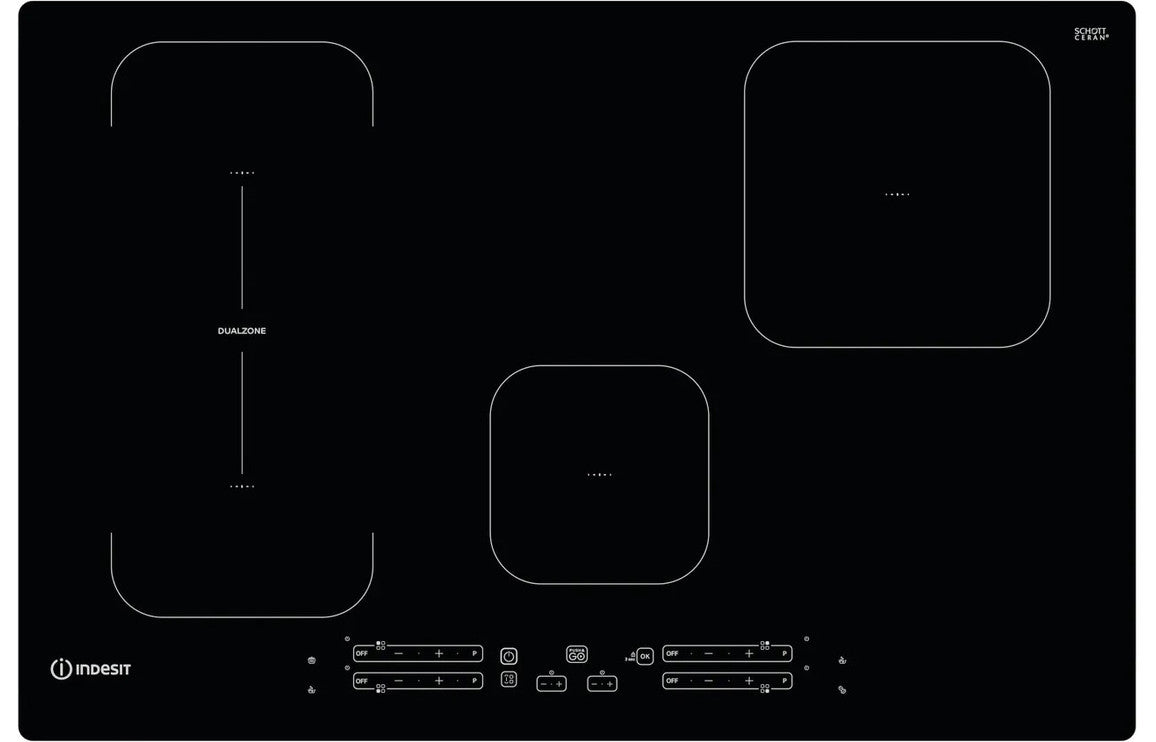 Indesit IB 21B77 NE 77cm Induction Hob - Black