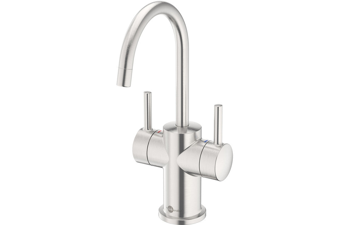 InSinkErator FHC3010 Hot/Cold Water Mixer Tap &amp; Standard Tank - Brushed Steel