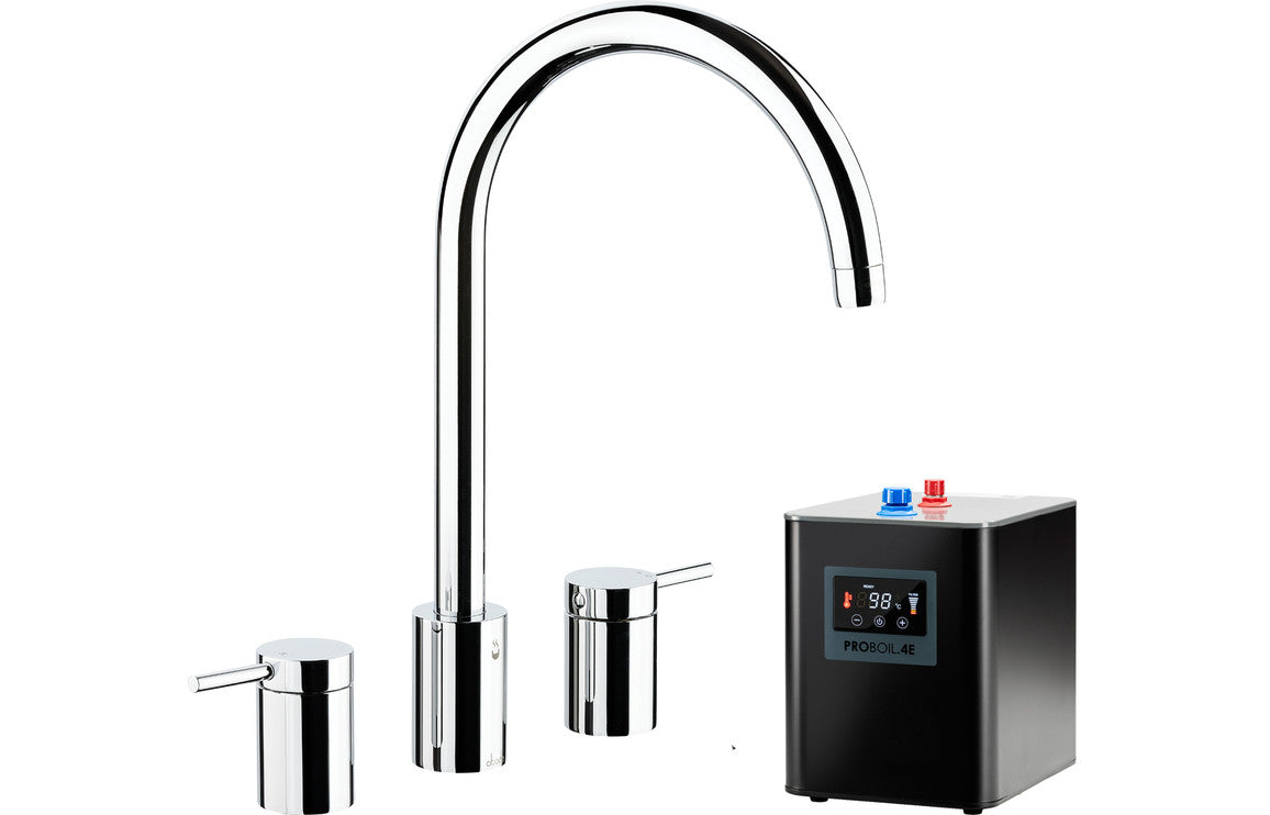 Abode Profile 4 IN 1 3 Part Tap &amp; Proboil.4E Tank - Chrome