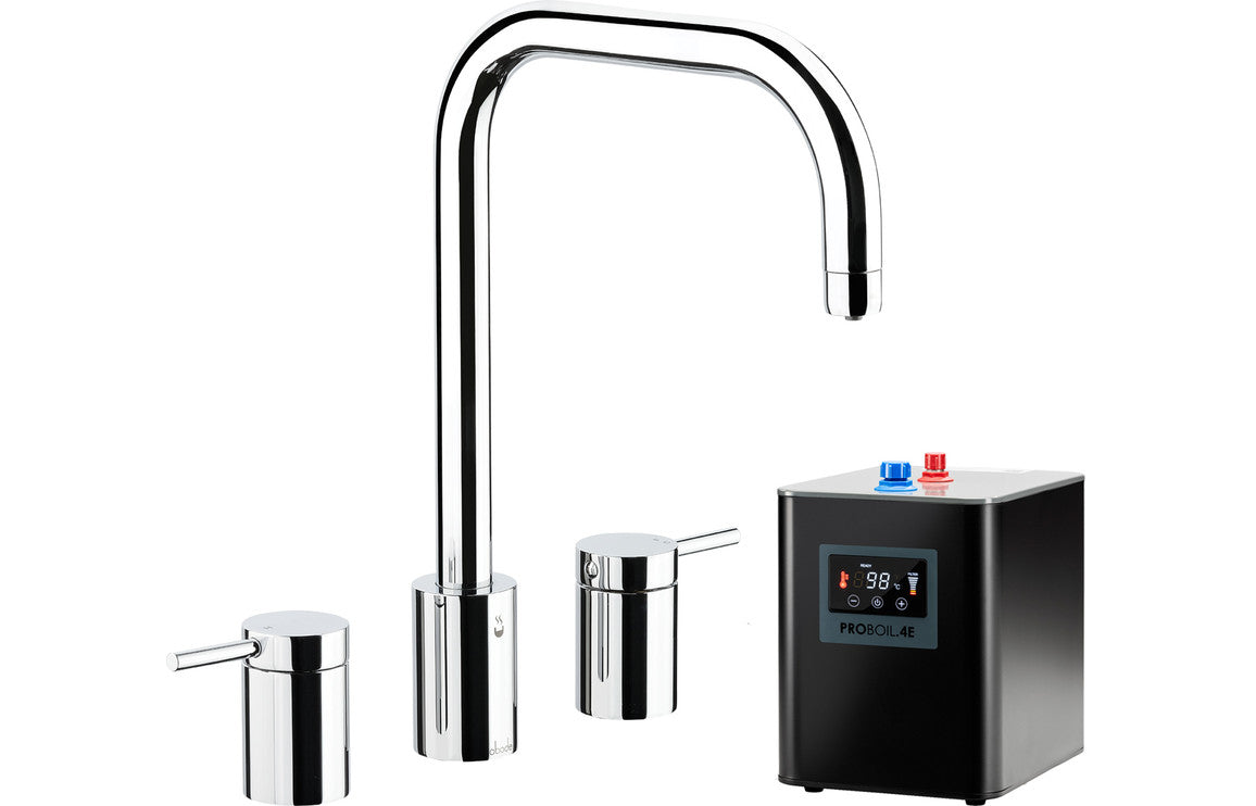 Abode Project 4 IN 1 3 Part Tap &amp; Proboil.4E Tank - Chrome