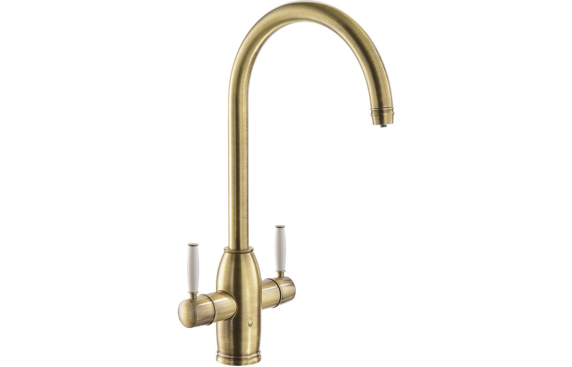 Abode Province 4 IN 1 Monobloc Tap &amp; Proboil.4E Tank - Antique Brass