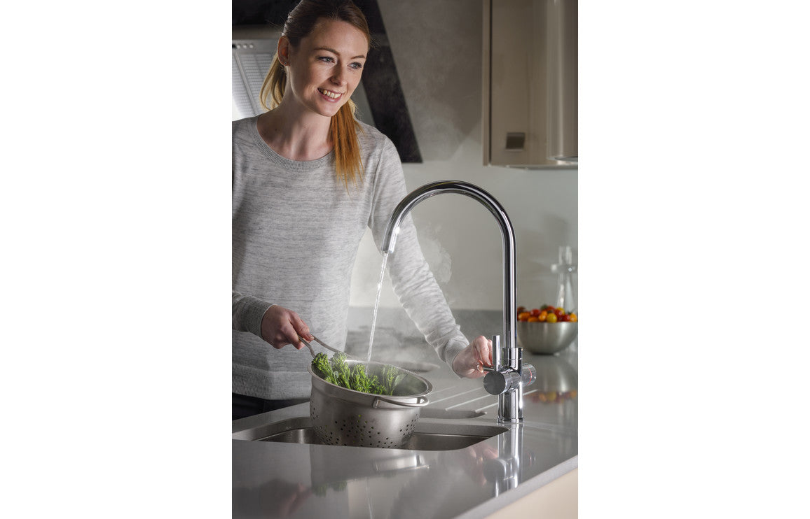 Abode Prostream 3 IN 1 Swan Spout Monobloc Tap - Chrome