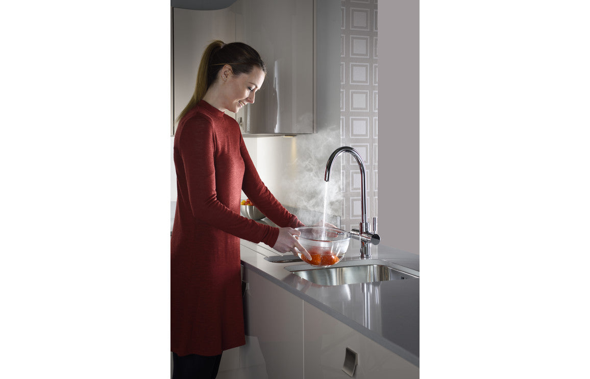 Abode Prostream 3 IN 1 Swan Spout Monobloc Tap - Chrome