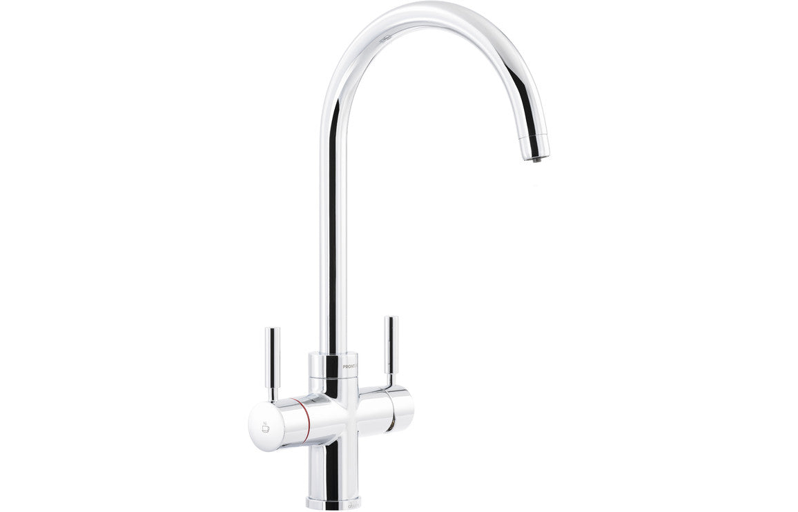 Abode Prostream 3 IN 1 Swan Spout Monobloc Tap - Chrome