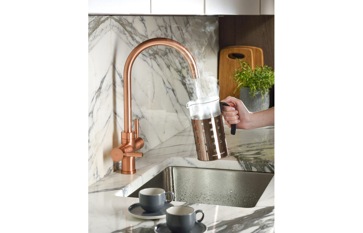 Abode Prostream 3 IN 1 Swan Spout Monobloc Tap - Urban Copper