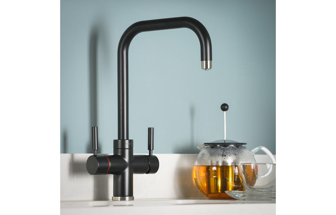 Abode Prostyle 3 IN 1 Quad Spout Monobloc Tap - Matt Black