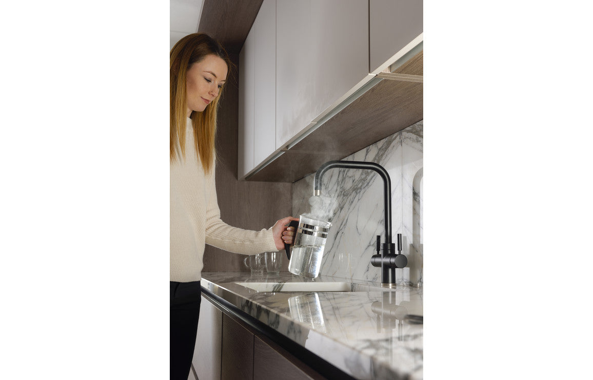 Abode Prostyle 3 IN 1 Quad Spout Monobloc Tap - Matt Black