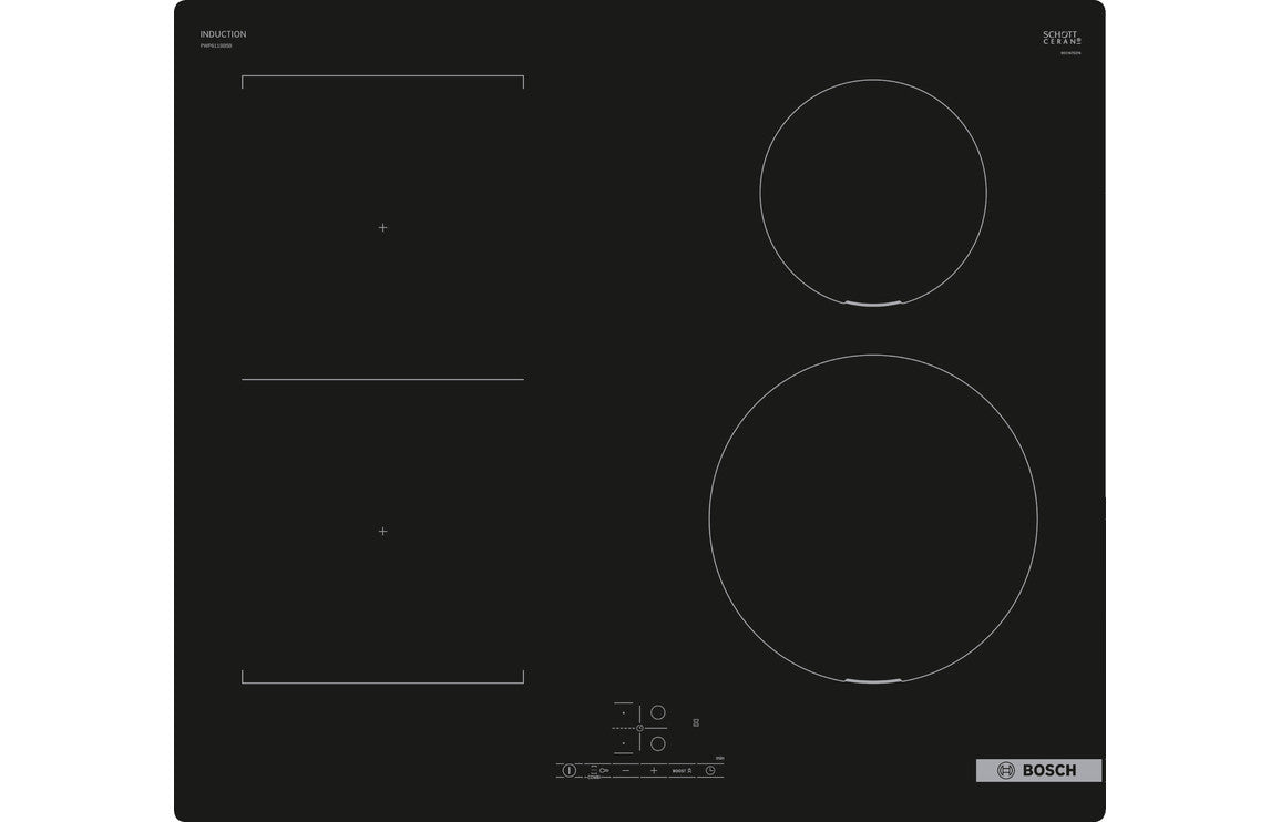 Bosch Series 4 PWP611BB5B 60cm Induction Hob - Black Glass