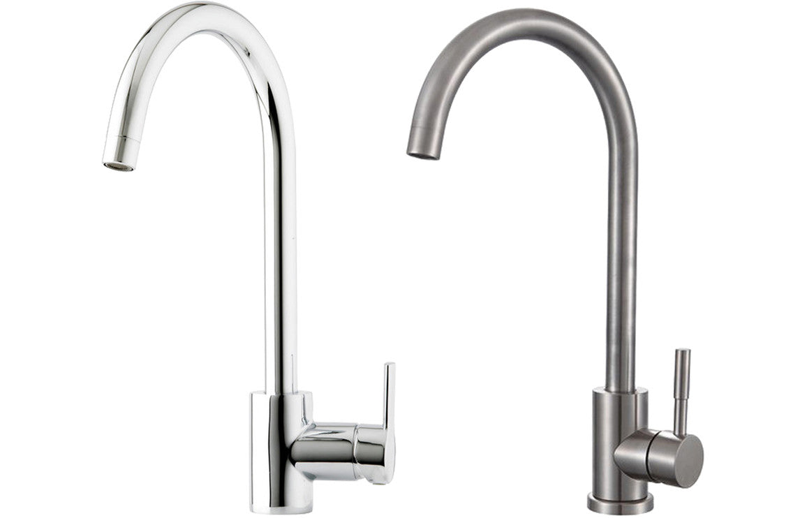 Prima Soho Single Lever Swan Neck Mixer Tap - Chrome