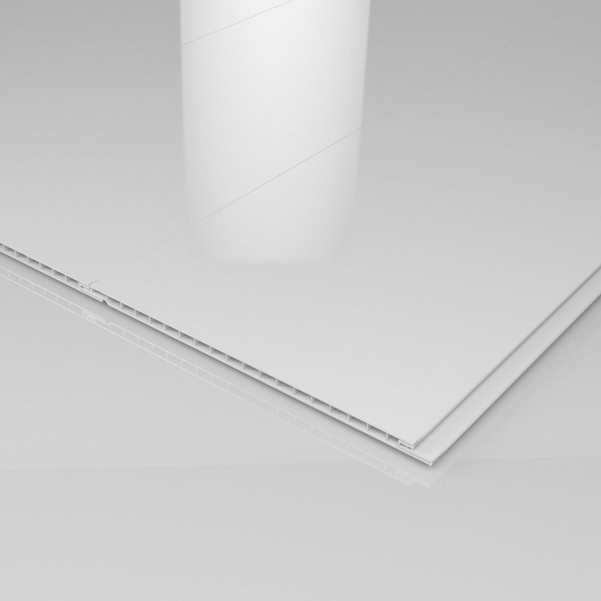 PVC Ceiling Panels - Single White Gloss - 2.7m