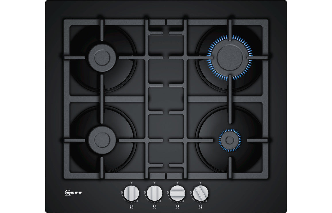 Neff N50 T26CB49S0 60cm Gas on Glass Hob - Black