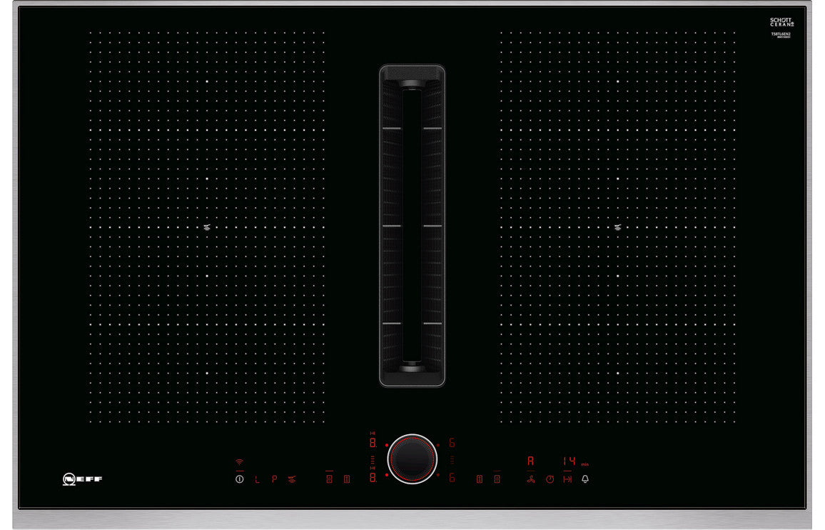 Neff N90 T58TL6EN2 80cm Venting Induction Hob - Black