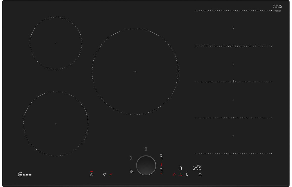 Neff N90 T68FUV4L0 80cm Induction Hob - Black