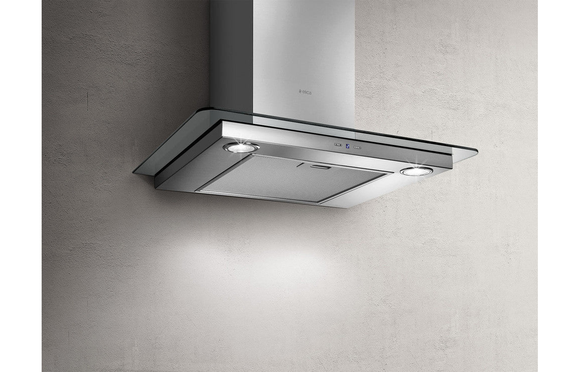 Elica Tribe 60cm Flat Glass Chimney Hood - Stainless Steel