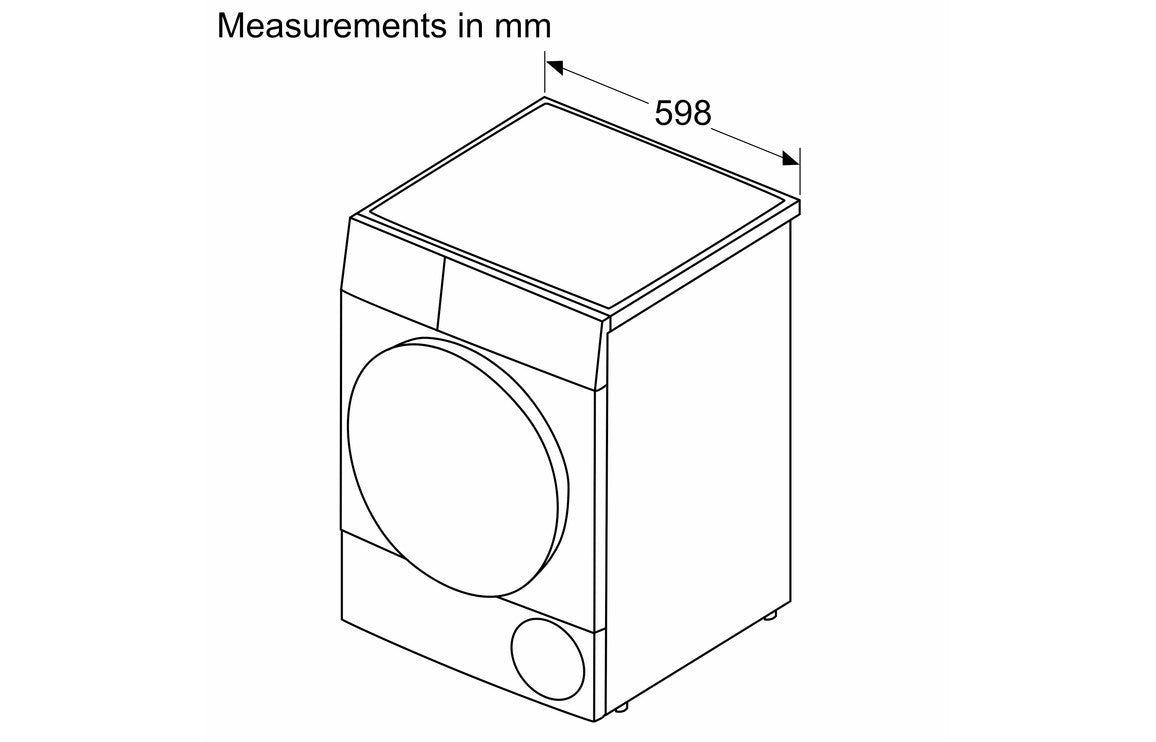 Bosch Series 6 WPG23108GB F/S 8kg Condenser Dryer - White