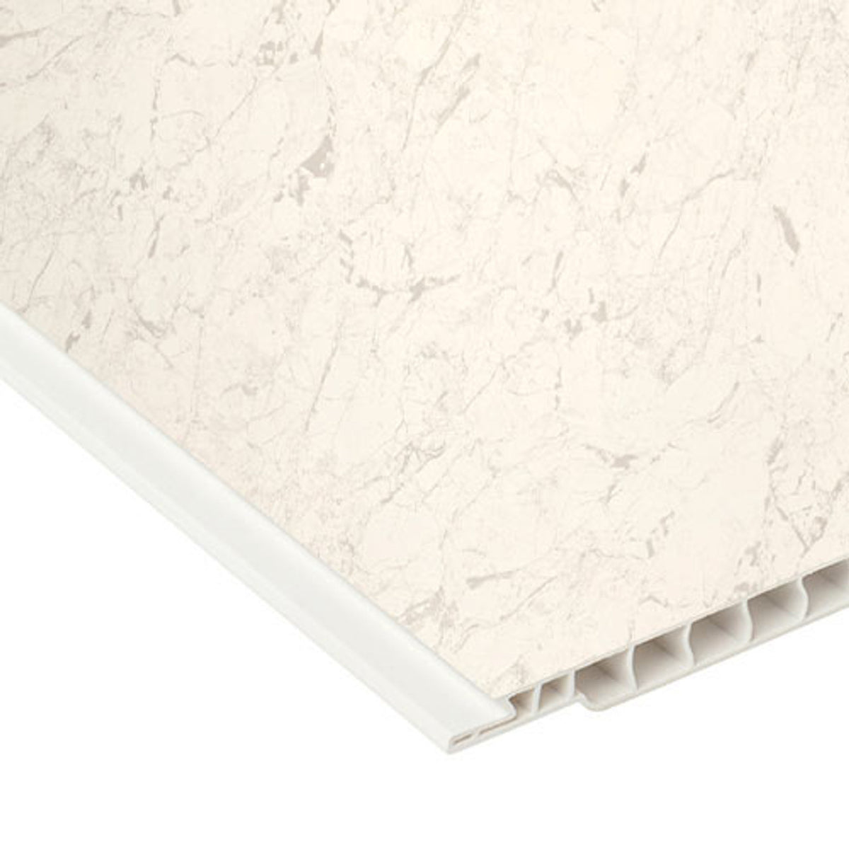 PVC Wall Panels - White Marble (T&amp;G)