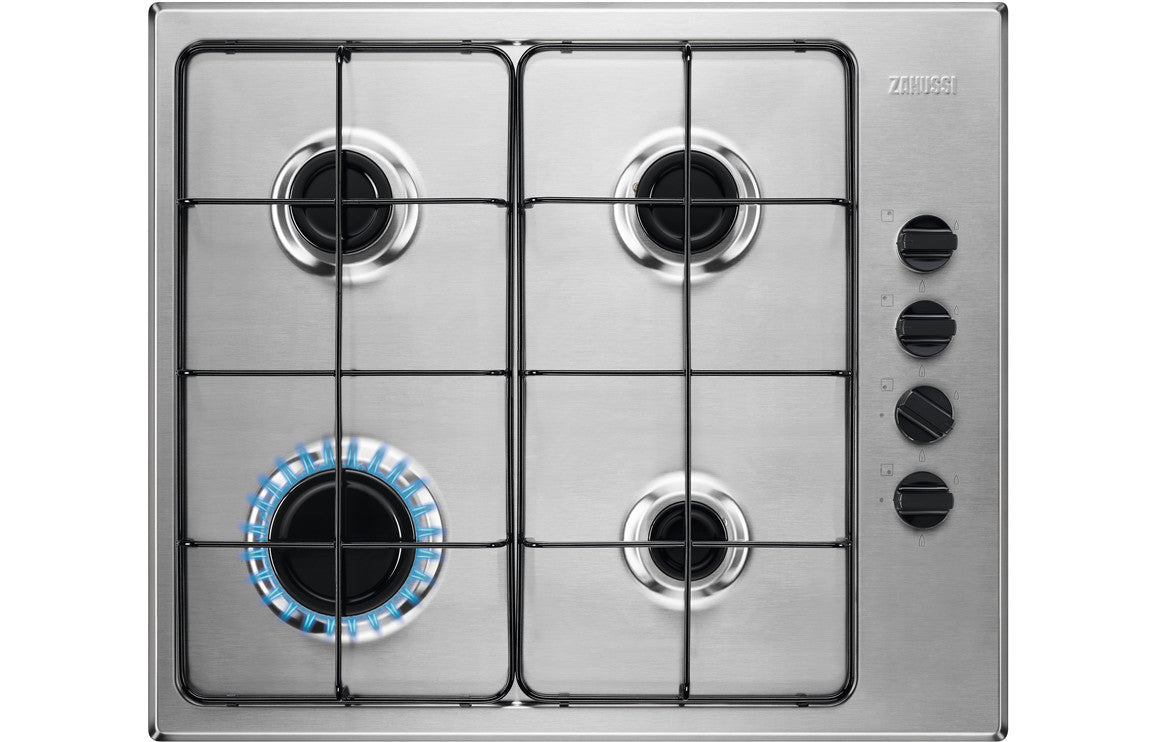 Zanussi ZGNN640X 60cm Gas Hob - Stainless Steel