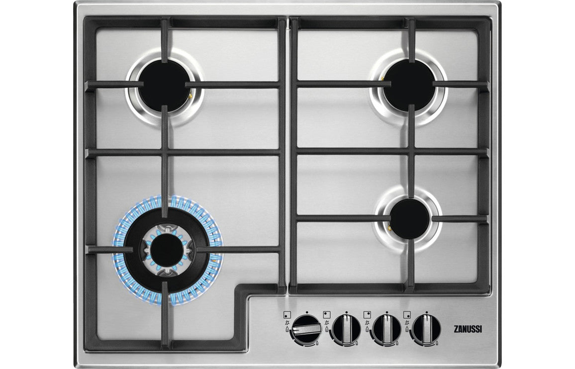 Zanussi ZGNN645X 60cm Gas Hob - Stainless Steel