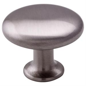 Cassius Knob, Brushed Nickel, 30mm Diameter