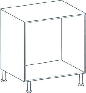 White Kitchen Drawer Base Cabinet 900x560x720mm